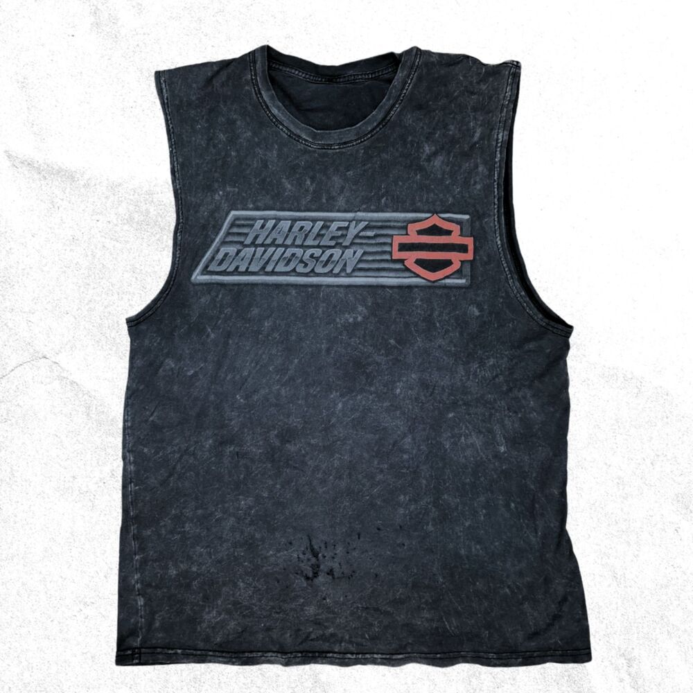 Vintage Harley Davidson Acid Wash Tank Top